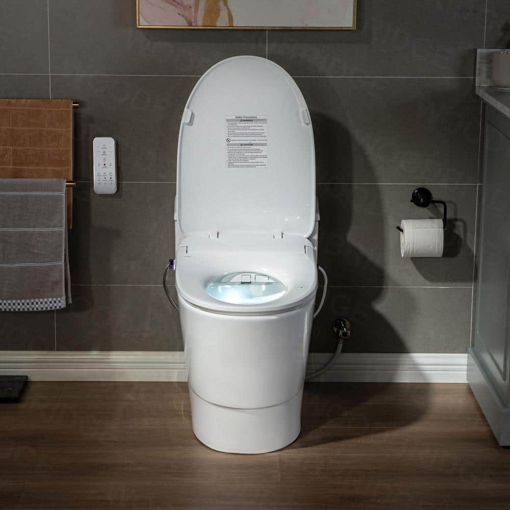 WOODBRIDGE Revel I Dual Flush Smart Bidet Toilet - Elongated, White