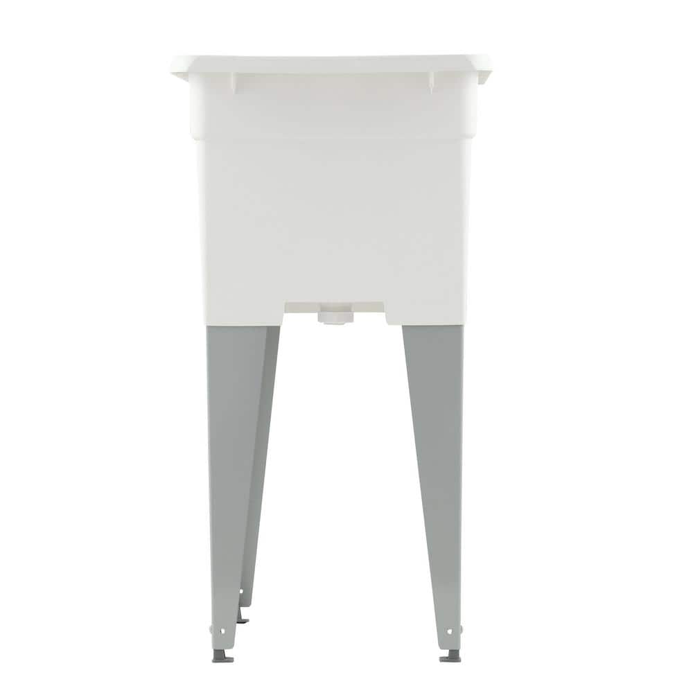 MUSTEE 18 in. x 24 in. Plastic Utilatub Laundry Tub - White