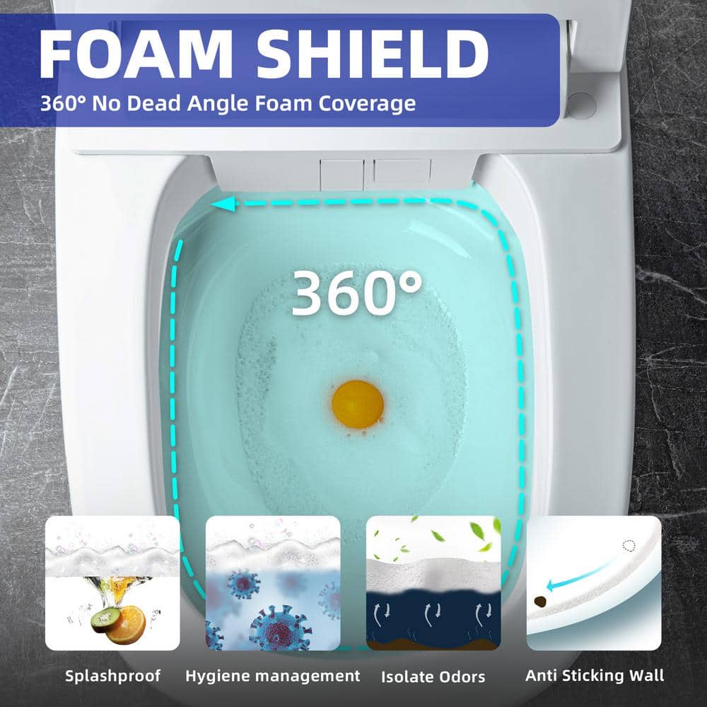 WOODBRIDGE Elongated ADA Smart Bidet Toilet with Auto Open/Close and Heated Seat
