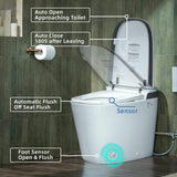 WOODBRIDGE Elongated ADA Smart Bidet Toilet with Auto Open/Close and Heated Seat