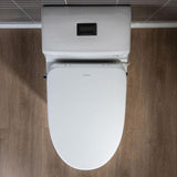 WOODBRIDGE 1-Piece Elongated Dual Flush Toilet with Smart Bidet Seat in White