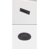 Wyndham Collection Grayley 66 in. Alcove Soaking Bathtub with Left Drain, White with Matte Black Trim