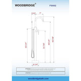 WOODBRIDGE 59 in. L x 29.5 in. W Acrylic Flat Bottom Soaking Bathtub in White with Polished Chrome Drain and Tub Filler