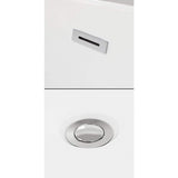 Wyndham Collection Grayley 60" x 32" Alcove Soaking Bathtub with Left Drain and Chrome Trim