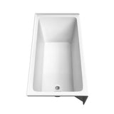 Wyndham Collection Grayley 60" x 32" Alcove Soaking Bathtub with Left Drain and Chrome Trim