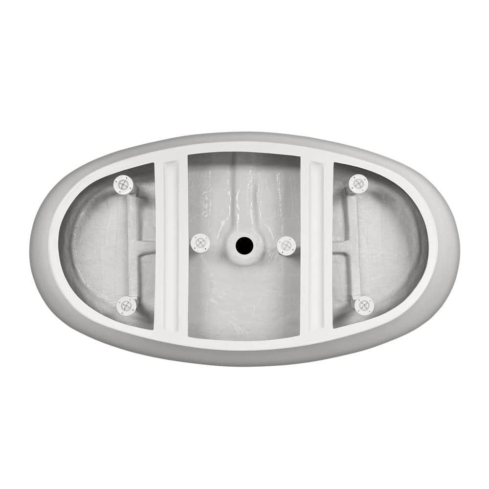 Wyndham Collection Dorrit 66" Freestanding Soaking Bathtub with Chrome Trim