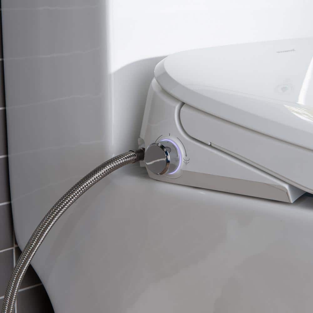 WOODBRIDGE Journey 1-Piece Dual Flush Elongated Smart Bidet Toilet in White