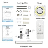 WOODBRIDGE Smart Bidet Toilet with Auto Flush and Foot Sensor Operation