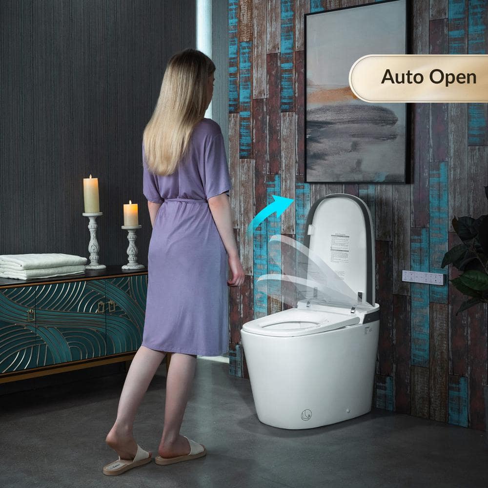 WOODBRIDGE Smart Voice Control Bidet Toilet with Auto Flush and Cleaning Foam