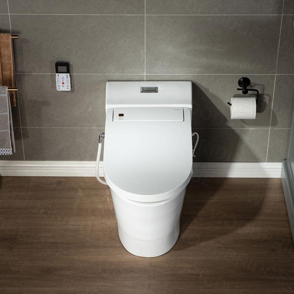 WOODBRIDGE Revel One-Piece Dual Flush Toilet with Smart Bidet