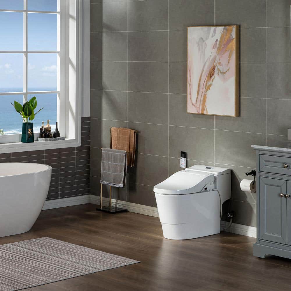 WOODBRIDGE Revel One-Piece Dual Flush Toilet with Smart Bidet