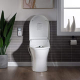 WOODBRIDGE Journey Dual Flush One-Piece Elongated Smart Bidet Toilet - White
