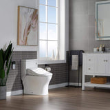 WOODBRIDGE Journey Dual Flush One-Piece Elongated Smart Bidet Toilet - White