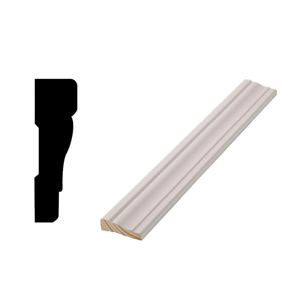 Woodgrain Millwork WM 356 11/16 in. x 2-1/4 in. x 84 in. Primed Finger-Jointed Casing