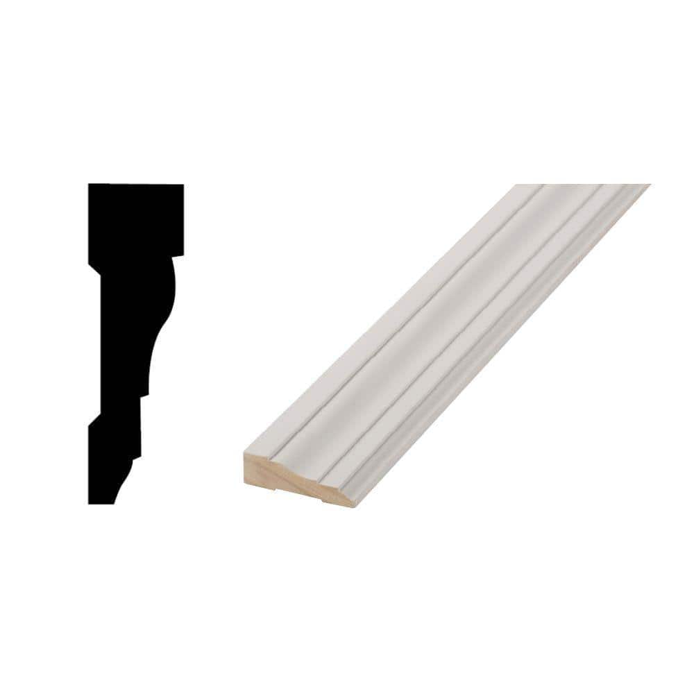 Woodgrain Millwork 366 11/16 in. x  2 1/4 in. x  84 in. Primed Finger Jointed MDF Casing (1-Piece − 7 Total Linear Feet)