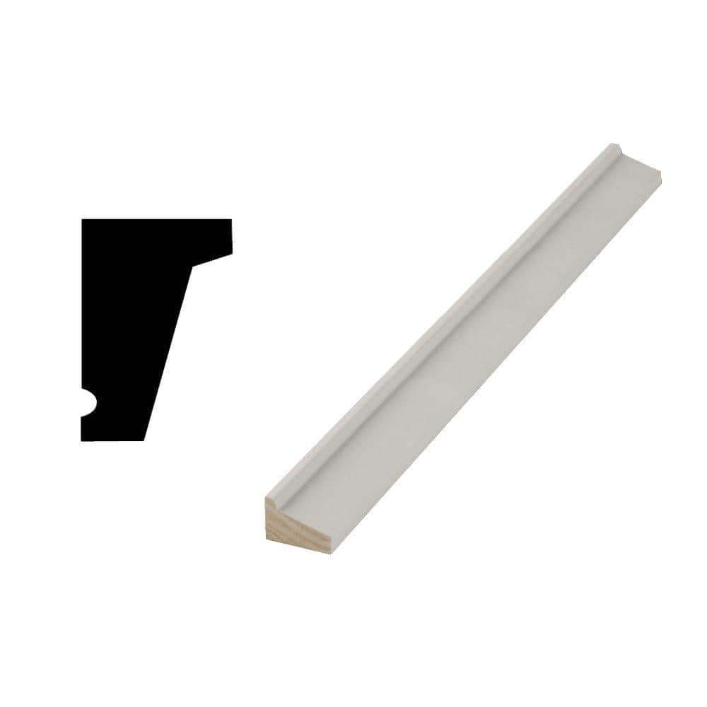 Woodgrain Millwork WM 188 1-1/16 in. x 1-5/8 in. x 96 in. Primed Finger-Jointed Pine Drip Cap Moulding