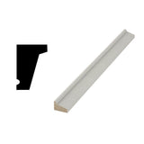 Woodgrain Millwork WM 188 1-1/16 in. x 1-5/8 in. x 96 in. Primed Finger-Jointed Pine Drip Cap Moulding