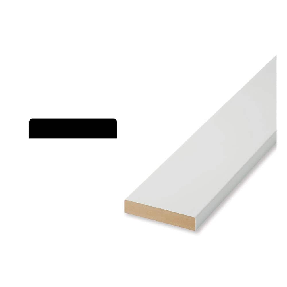 Woodgrain Millwork 45E2  11/16 in. x  4 1/2 in. x  96 in. Craftsman Primed MDF Casing (1-Piece − 8 Total Linear Feet)