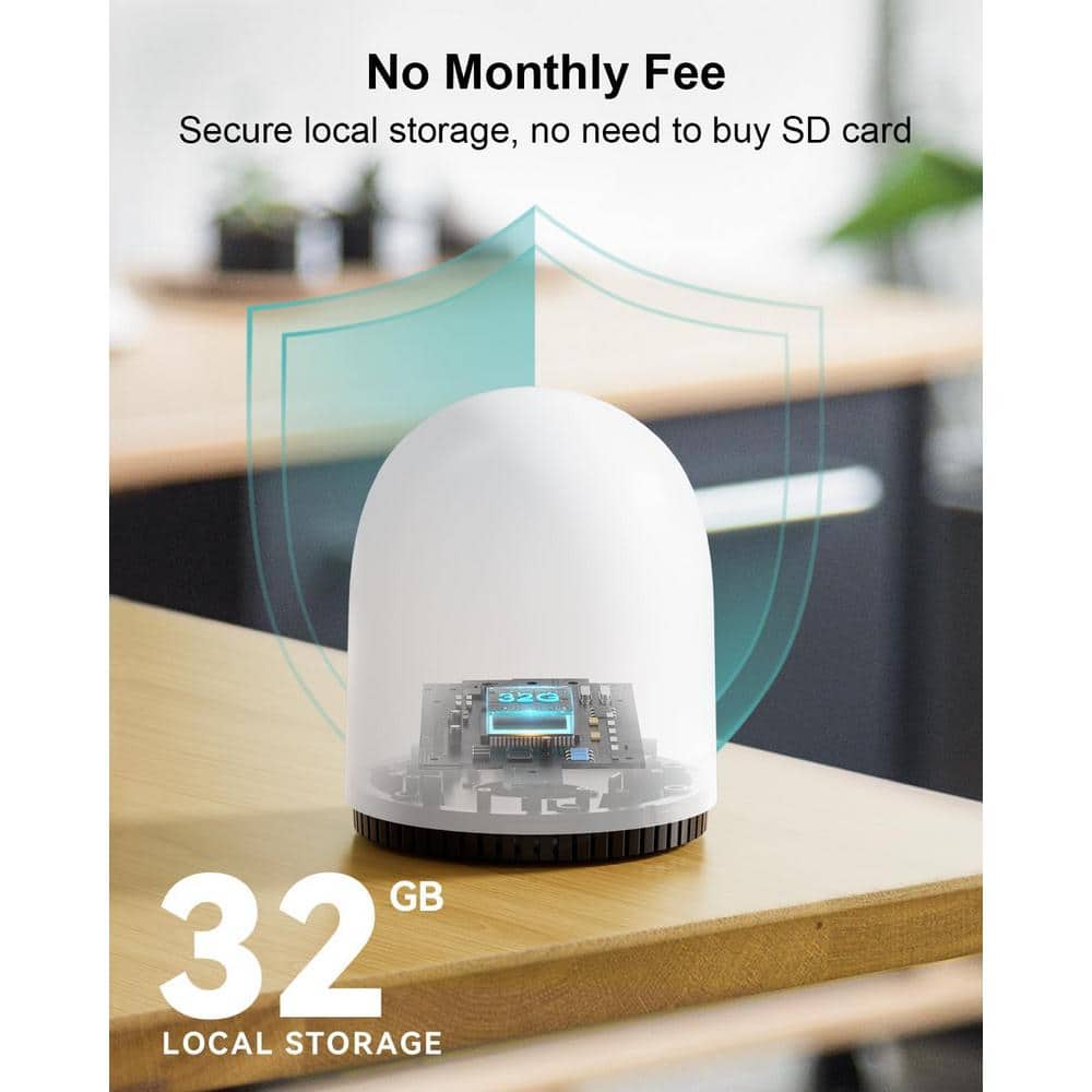 WUUK 2K Wireless Smart Doorbell Camera with Night Vision and Motion Detection