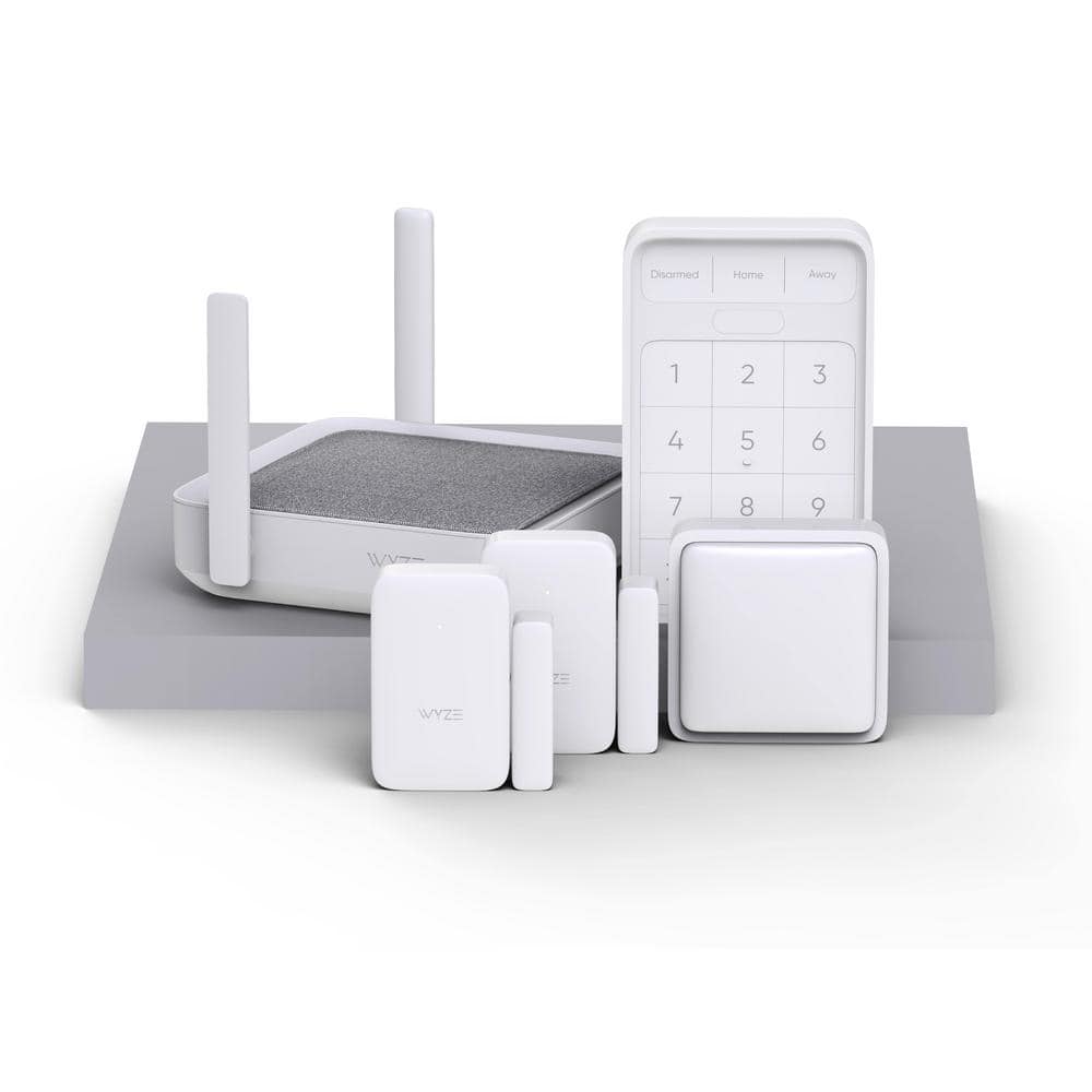 Wyze Wireless Home Security Sensor Kit with Hub, Keypad, Motion, Entry Sensors, and 6 Mo. of 24/7 Professional Monitoring