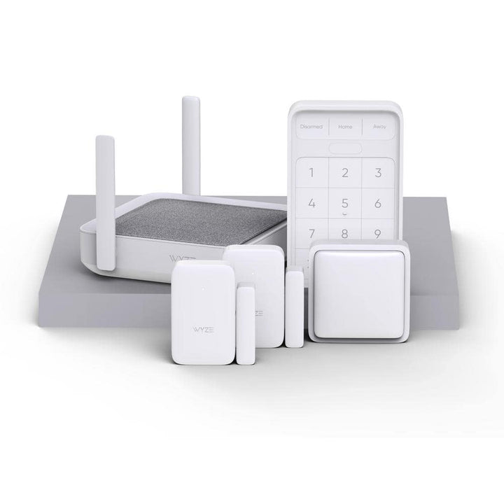 Wyze Wireless Home Security Sensor Kit with Hub, Keypad, Motion, Entry Sensors, and 6 Mo. of 24/7 Professional Monitoring