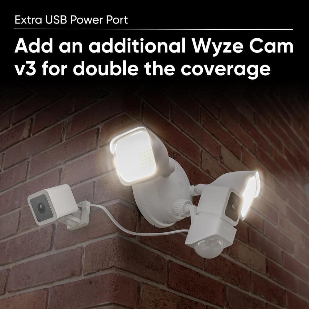 Wyze Wired Cameras Outdoor Wi-Fi Floodlight Home Security Camera