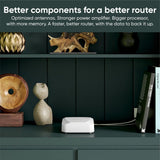 Wyze AX3000 Dual-Band Wi-Fi 6 Mesh, Covers 3000 Sq. ft, Replaces Router +Extender, Wired Backhaul, 2x 1 Gbps ports (2-pack)
