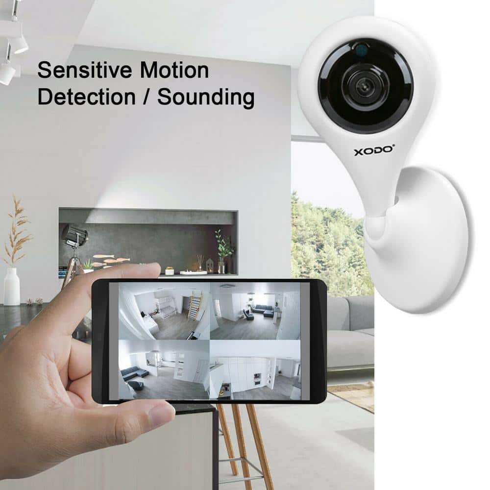 Xodo Smart Home Security Surveillance Kit with 1080p Camera, 60-Watts Smart Bulb,Smart Home Plug, App Controlled,Easy install