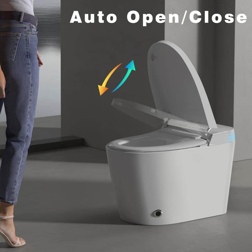 Xspracer Moray Elongated Smart Bidet Toilet - 1.28 GPF, Foot Sensor, LED Display