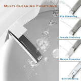 Xspracer Moray Elongated Smart Bidet Toilet - 1.28 GPF, Foot Sensor, LED Display