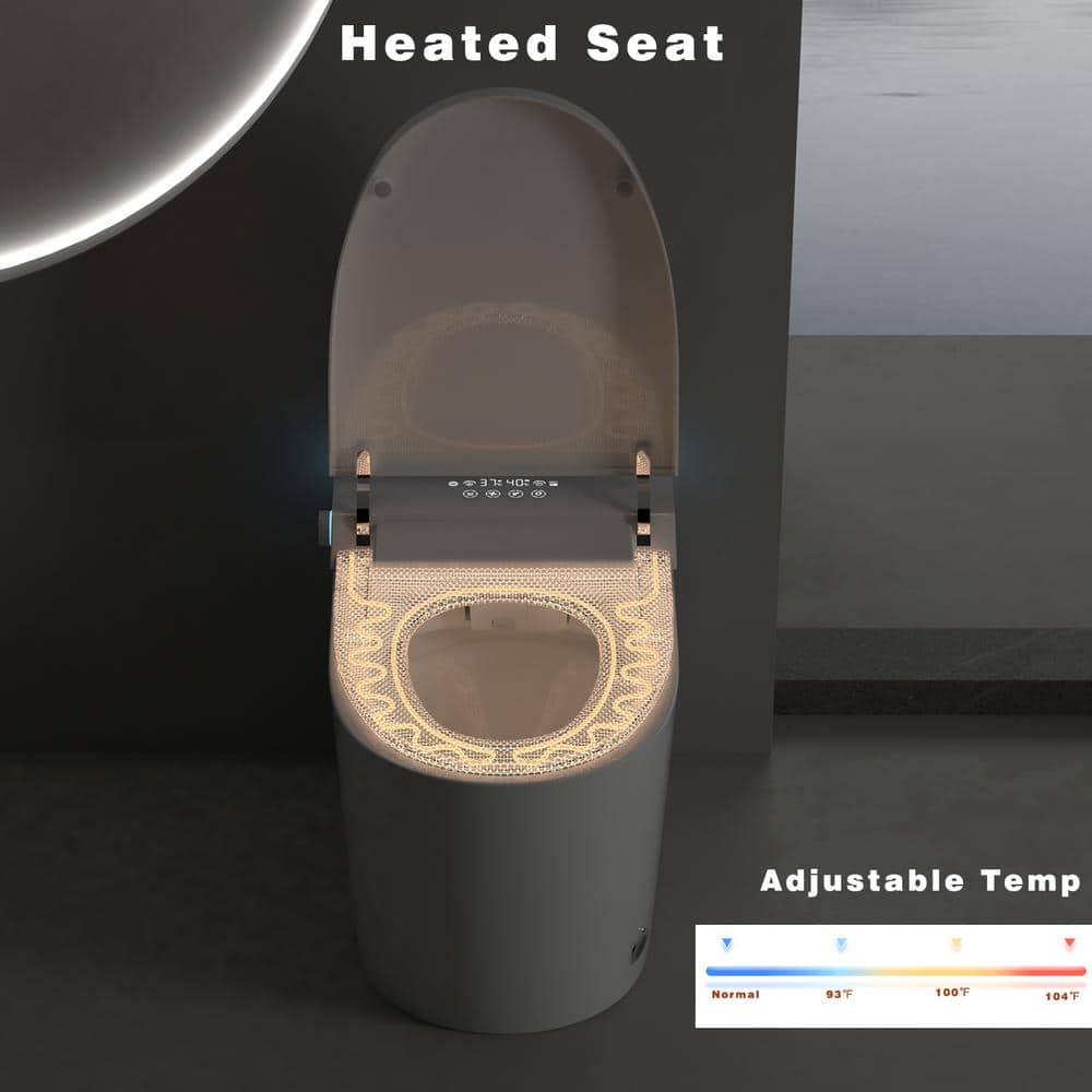 Xspracer Moray Elongated Smart Bidet Toilet - 1.28 GPF, Foot Sensor, LED Display