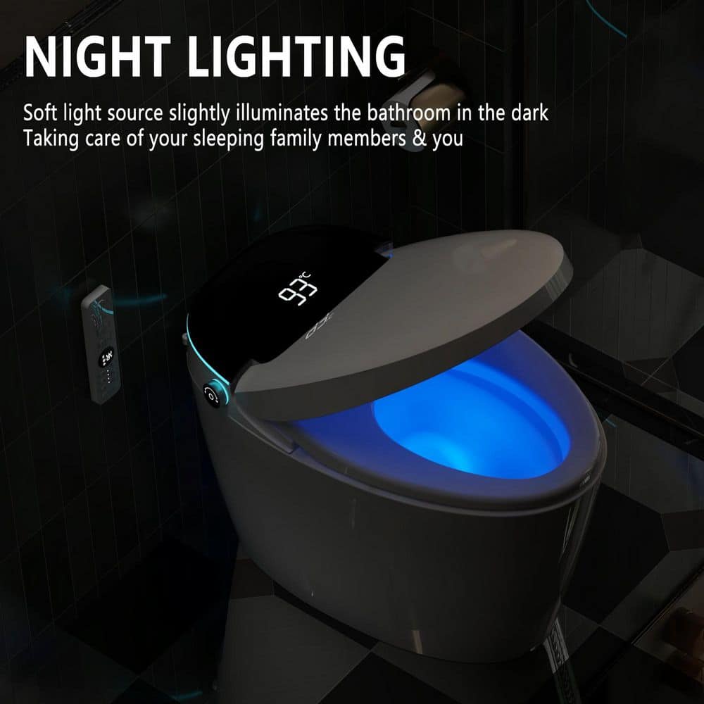 yulika DJ-951E Elongated Smart Bidet Toilet with Heated Seat and Auto Flush