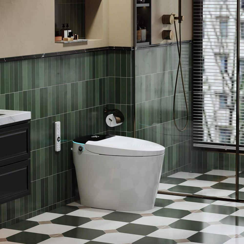 yulika DJ-951E Elongated Smart Bidet Toilet with Heated Seat and Auto Flush