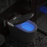yulika Elongated 1.28 GPF Smart Bidet Toilet with Built-in Foot Sensor and Heated Seat