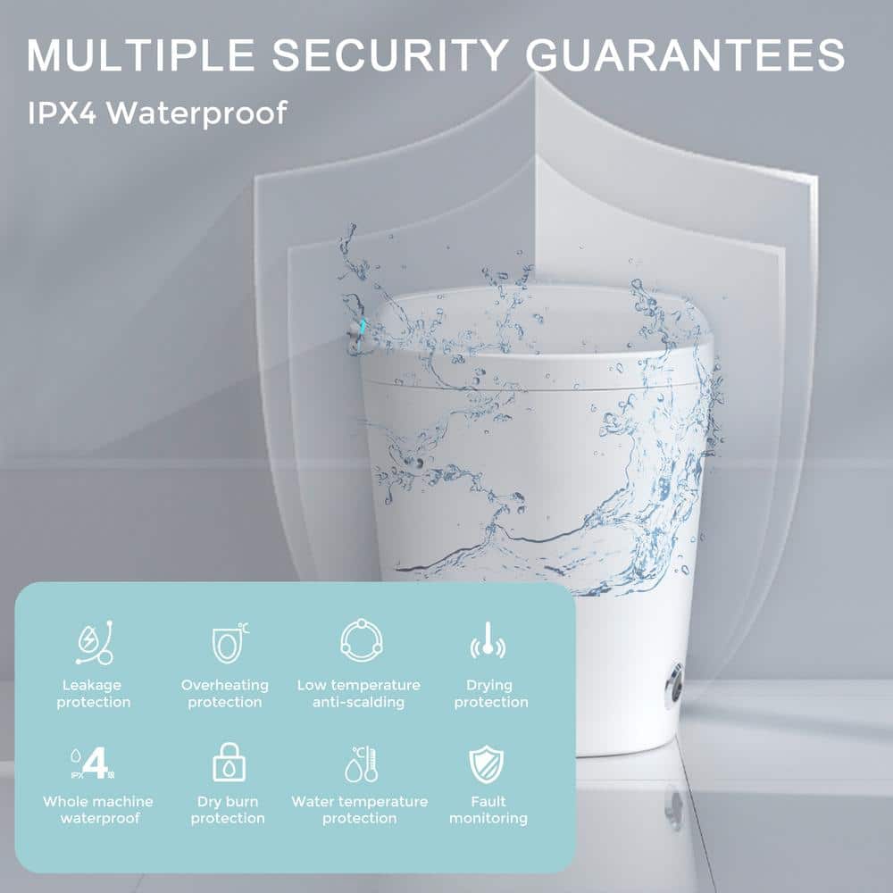 Yulika Smart Toilet with Bidet, Heated Seat & Remote Control