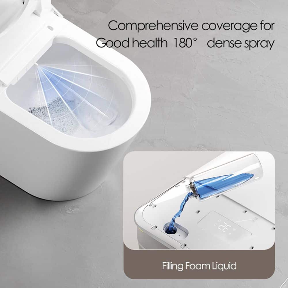 yulika DJ-U6 Elongated Smart Toilet with Built-in Bidet and Dual Flush