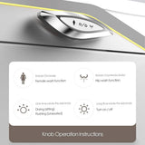 yulika DJ-U6 Elongated Smart Toilet with Built-in Bidet and Dual Flush
