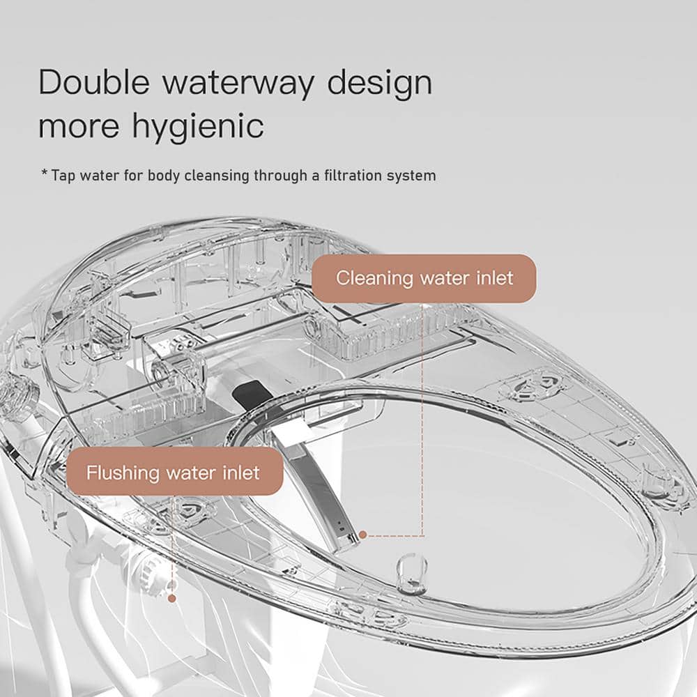 Yulika Y1 Smart Elongated Bidet Toilet with Heated Seat and Remote Control