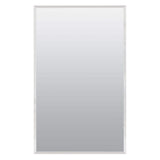 Zenith 16 in. W x 26 in. H Rectangular Recessed or Surface Mount Frameless Beveled Mirror Medicine Cabinet