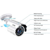 ZOSI 80 ft. Wired 2MP Outdoor Bullet Security Camera Compatible with 4-In-1 HD-CVI/TVI/AHD/960H Analog CVBS IR Night Vision