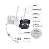 ZOSI ZG1883M 3MP Wireless Add-On Security Camera Only Work with W4/W4 Pro NVR Model ZR08PU, ZR08GP