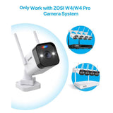 ZOSI ZG1883M 3MP Wireless Add-On Security Camera Only Work with W4/W4 Pro NVR Model ZR08PU, ZR08GP