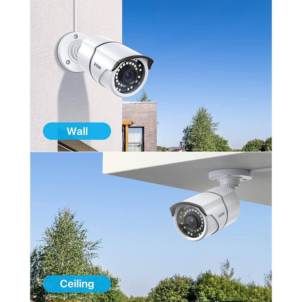 ZOSI ZG2615D ZG2615E 5MP PoE Wired IP Security Camera Only Compatible with same brand PoE NVR Mode