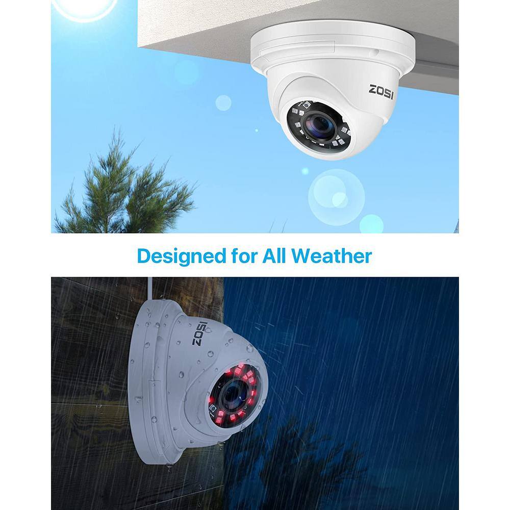 ZOSI ZM4285D 5MP PoE Wired IP Security Camera Only Compatible with PoE NVR Model ZR16DK, ZR08EN, ZR08DN, ZR08PN
