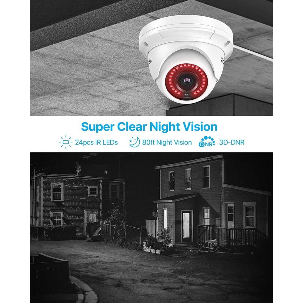 ZOSI ZM4295P 5MP PoE Wired Add-On IP Home Security Camera, Motion Detection, Only Work with Same Brand NVR
