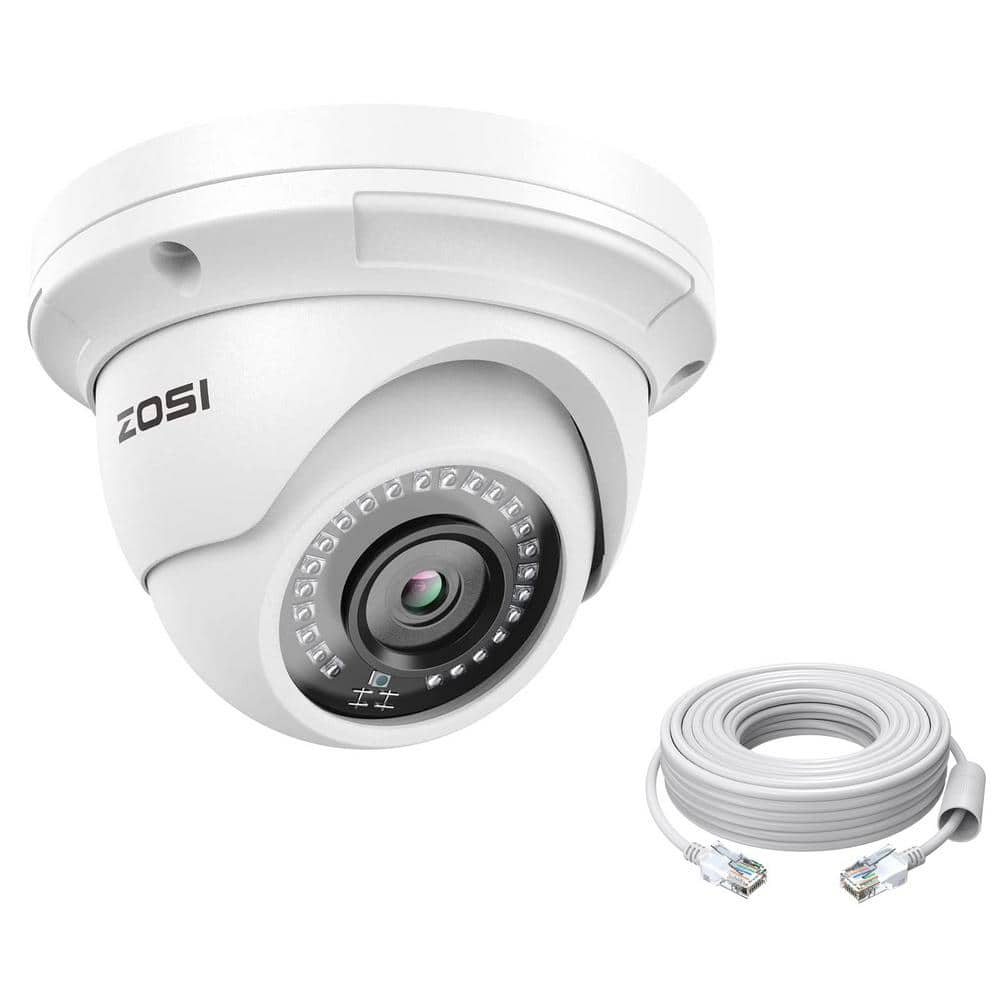 ZOSI ZM4295P 5MP PoE Wired Add-On IP Home Security Camera, Motion Detection, Only Work with Same Brand NVR