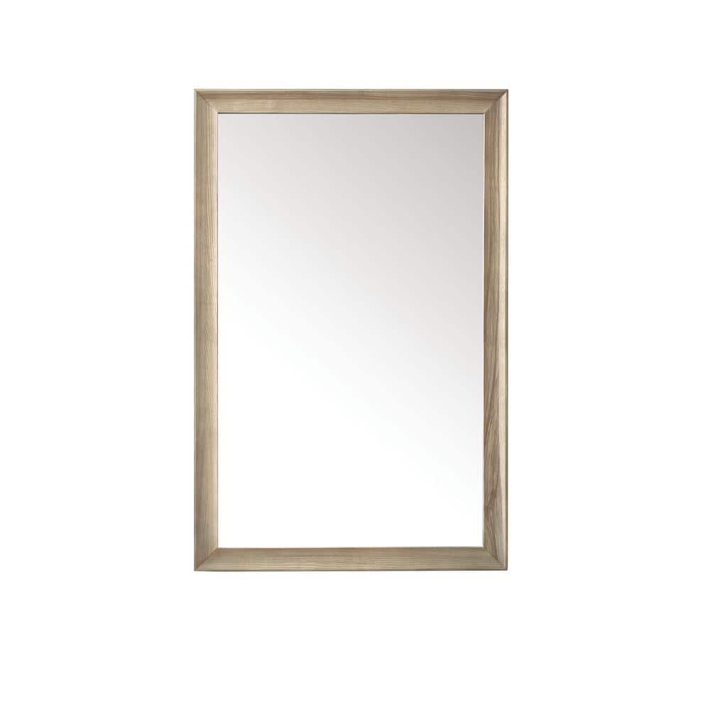 James Martin Vanities Glenbrooke 26" x 40" White Washed Oak Vanity Mirror