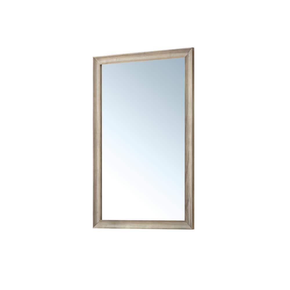 James Martin Vanities Glenbrooke 26" x 40" White Washed Oak Vanity Mirror