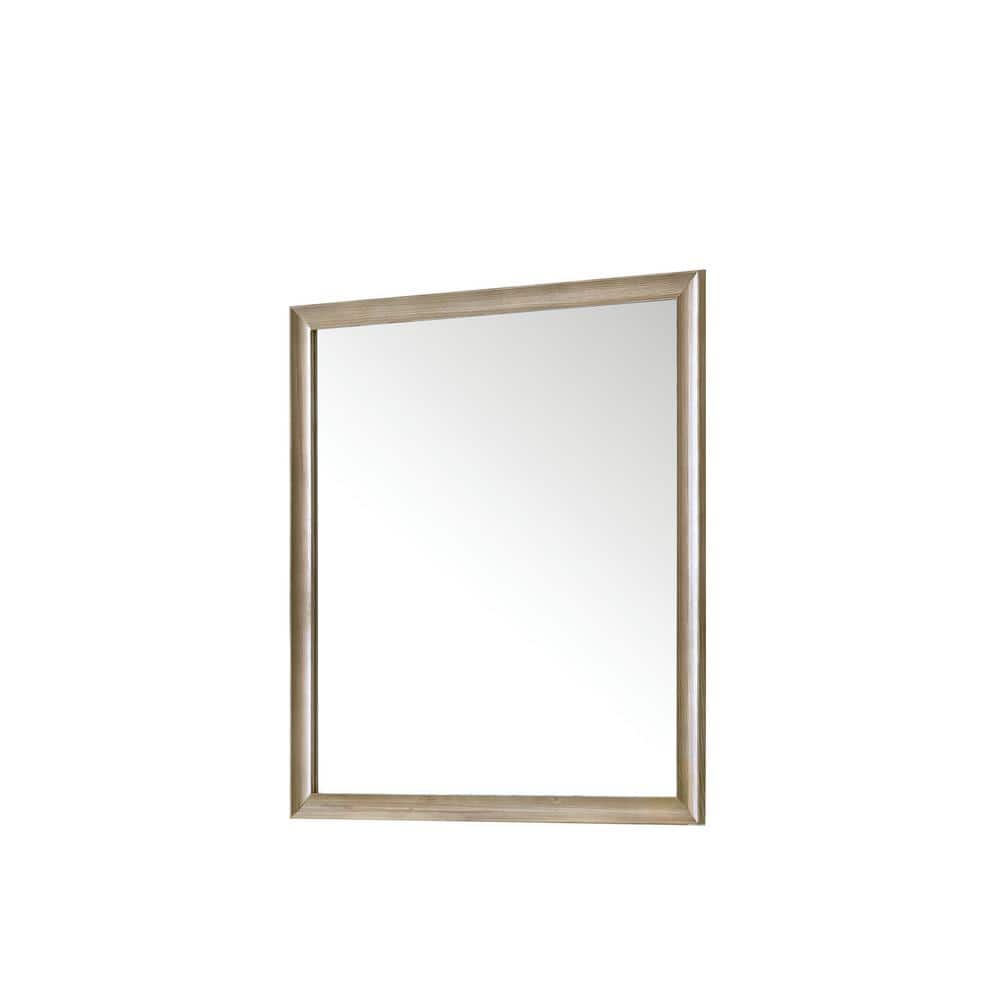 James Martin Vanities Glenbrook 36" x 40" Whitewashed Oak Bathroom Vanity Mirror