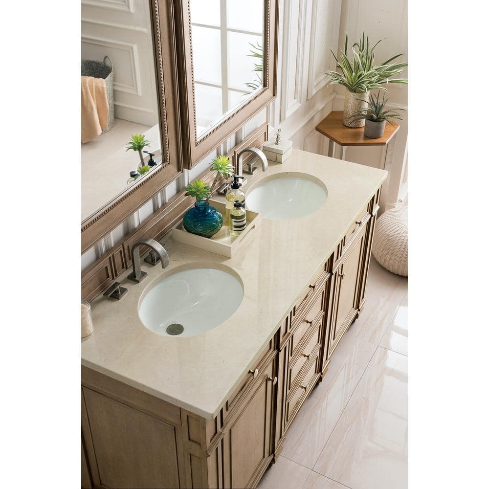 James Martin Vanities Bristol 29" x 40" Whitewashed Walnut Vanity Mirror